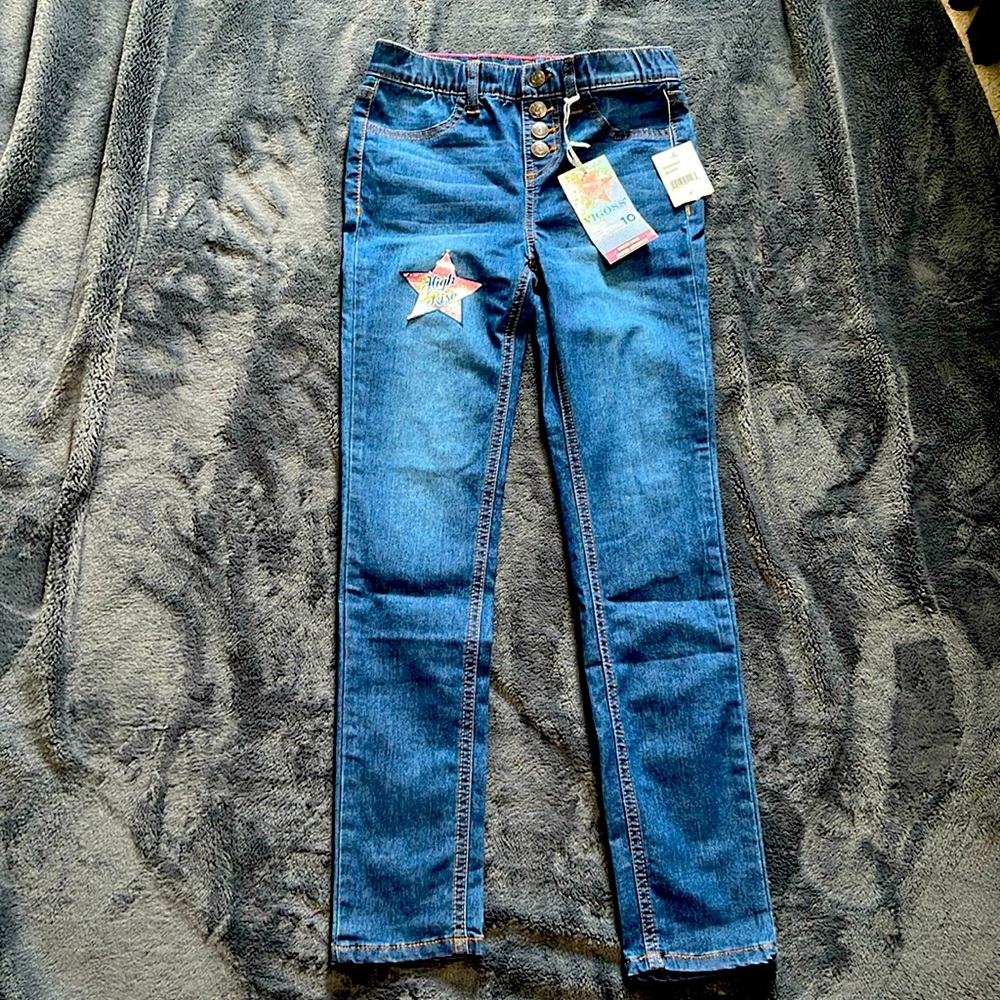 Vigoss High Rise Super Stretch Blue Jeggings New with tag size 10